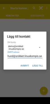 Snikkets klient - Start en konversation - Del 3 av 4