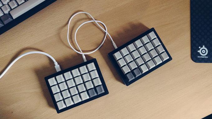 Mit tangentbord - Ett Let's Split